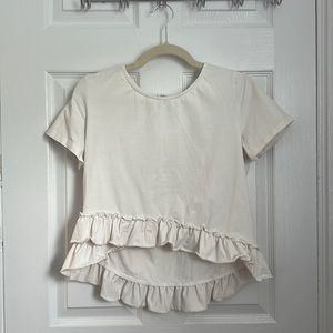 Size 6 Petal & Pup Ruffle Shirt